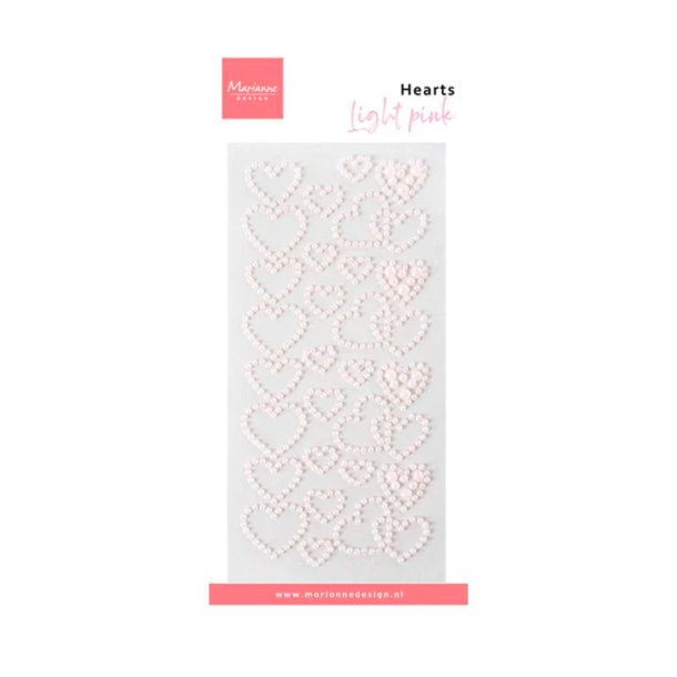Marianne Design - Pearl Hearts - Light Pink