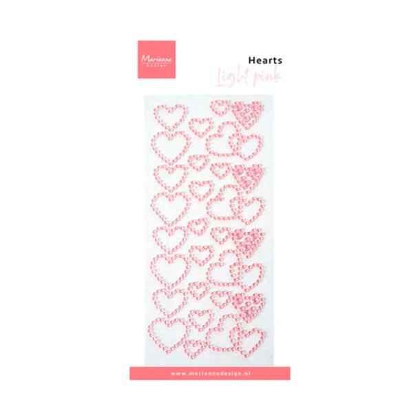 Marianne Design - Hearts Rhinestones - Light Pink 
