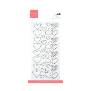 Marianne Design - Hearts Rhinestones - Silver