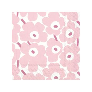 IHR - Frokostservietter - Marimekko Mini Unikko Light Rose - 20stk