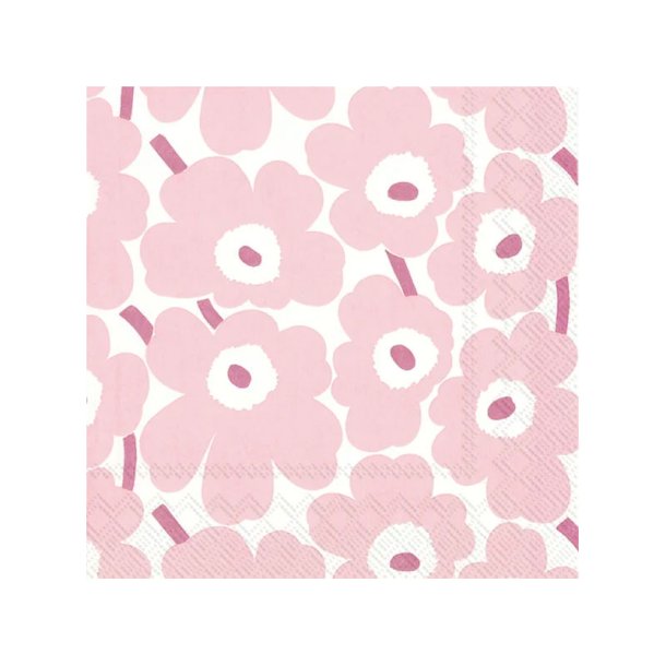 IHR - Frokostservietter - Marimekko Mini Unikko Light Rose - 20stk