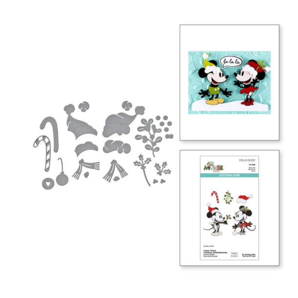 Spellbinders - Die - Say Cheese Classic Mouse - Mickey og Minnie Jule tilbeh�r