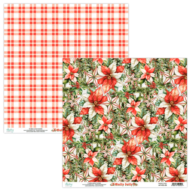 Mintay Papers - Blok 12'' - Holly Jolly / Julepapir