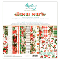 Mintay Papers - Blok 12'' - Holly Jolly / Julepapir
