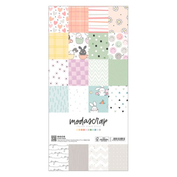 Modascrap - Blok 6x12" - Bunny Kisses