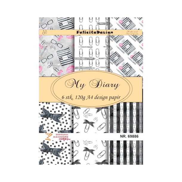 Felicita Design - Blok A4 - My Diary / Min dagbog