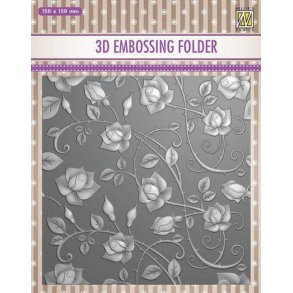 Nellie Snellen - Embossing Folder - Roses