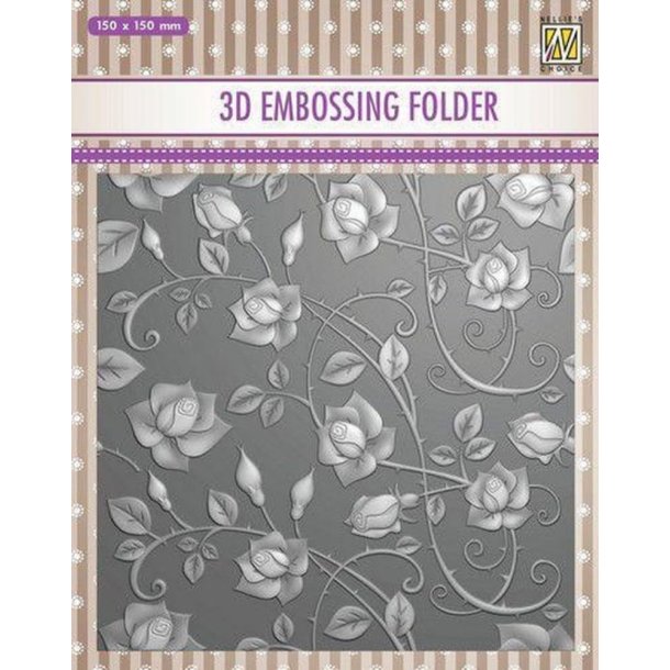 Nellie Snellen - Embossing Folder - Roses
