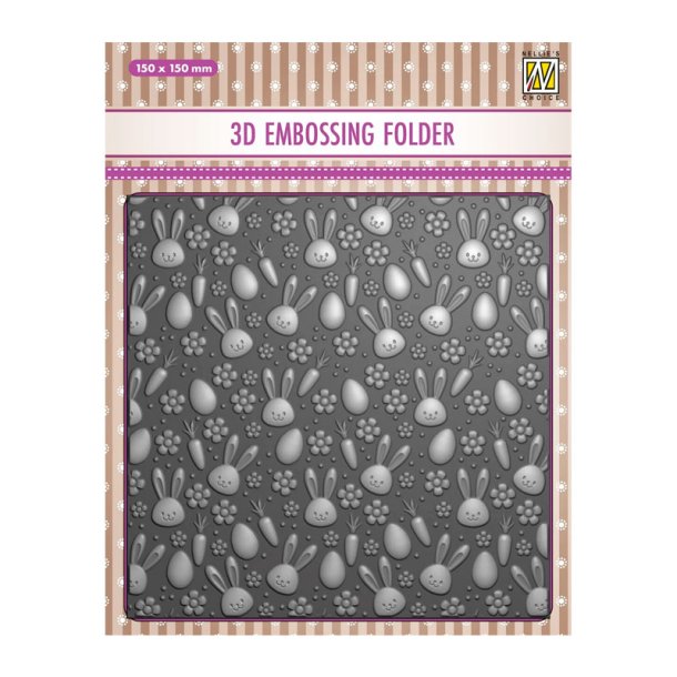 Nellie Snellen - 3D embossingfolder - Kaniner
