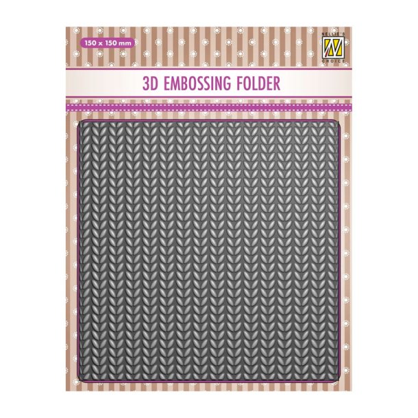 Nellie Snellen - 3D embossingfolder - Strik
