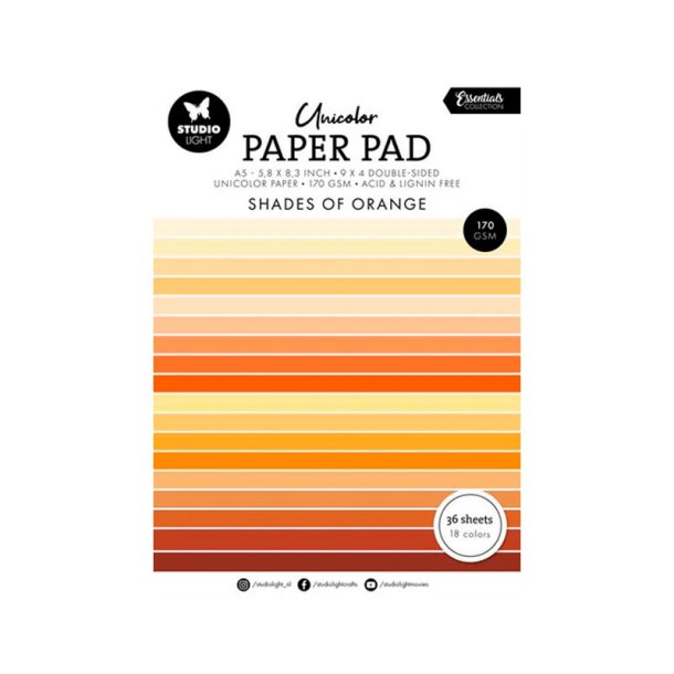 Studio Light - Blok  A5- Shades of Orange