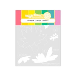 Waffle Flower - Stencil - Painted Flower