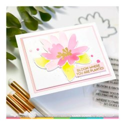 Waffle Flower - Stencil - Painted Flower