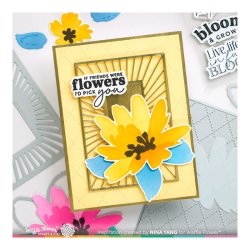 Waffle Flower - Stencil - Painted Flower