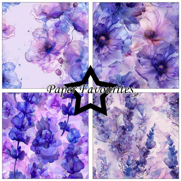 Paper Favourites - Blok 12'' - Alcohol Ink - Lavender / Lavendel