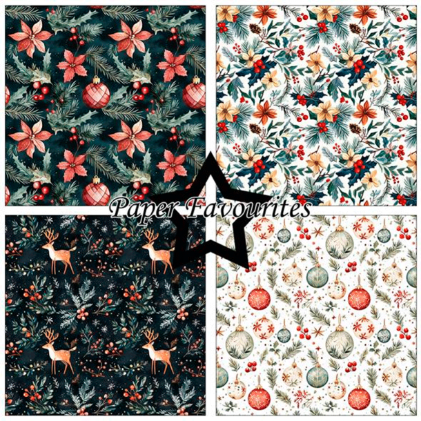 Paper Favourites - Blok 12'' - Boho Christmas / Boho jul