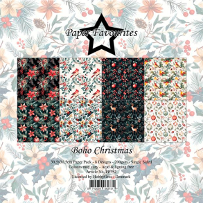 Paper Favourites - Blok 12'' - Boho Christmas / Boho jul