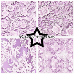 Paper Favourites - Blok 12'' - Bridal Lace - Brudeslr