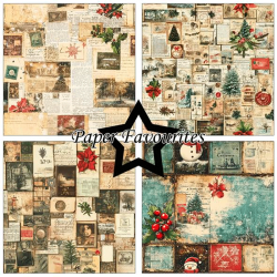 Paper Favourites - Blok 12'' - Christmas Collage / Julecollage