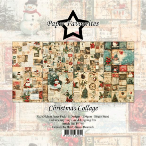 Paper Favourites - Blok 12'' - Christmas Collage / Julecollage