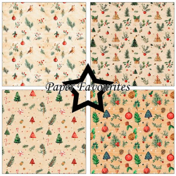 Paper Favourites - Blok 12'' - Christmas Pattern / Julemnstre