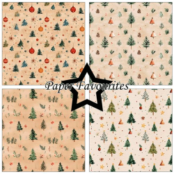 Paper Favourites - Blok 12'' - Christmas Pattern / Julemnstre