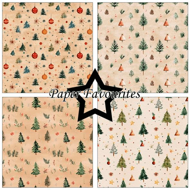 Paper Favourites - Blok 12'' - Christmas Pattern / Julemnstre