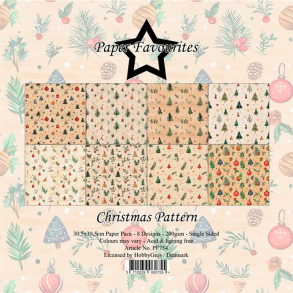 Paper Favourites - Blok 12'' - Christmas Pattern / Julemnstre