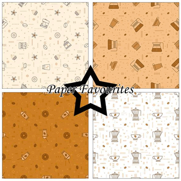 Paper Favourites - Blok 12'' - Coffee / Kaffe