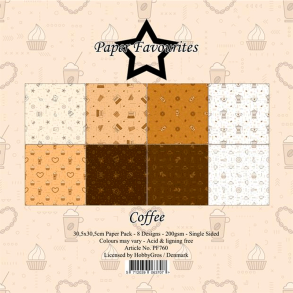 Paper Favourites - Blok 12'' - Coffee / Kaffe