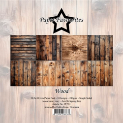 Paper Favourites - Blok 12'' - Wood / Tr