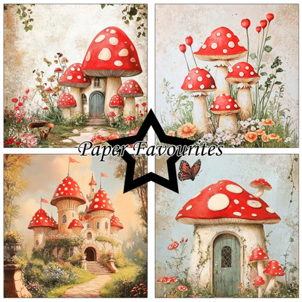 Paper Favourites - Blok 6'' - Rustic Mushrooms / Rustiske svampe