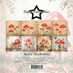Paper Favourites - Blok 6'' - Rustic Mushrooms / Rustiske svampe