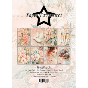 Paper Favourites - Blok A6 - Wedding Art / Bryllupsmotiver