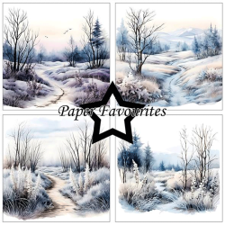 Paper Favourites - Blok 6'' - Frosty Winter / Frossen vinter