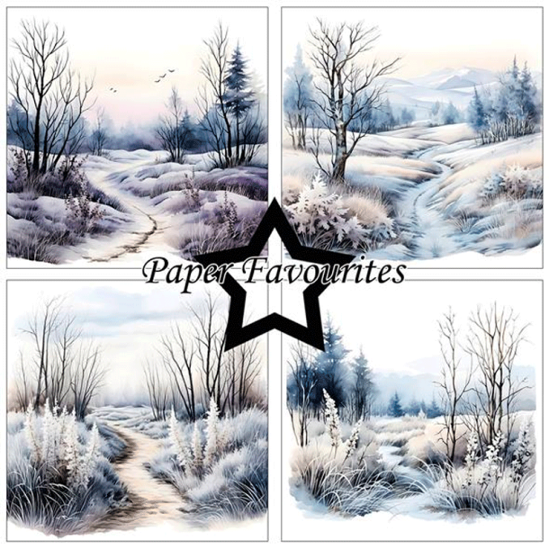 Paper Favourites - Blok 6'' - Frosty Winter / Frossen vinter