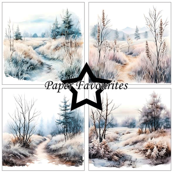 Paper Favourites - Blok 6'' - Frosty Winter / Frossen vinter