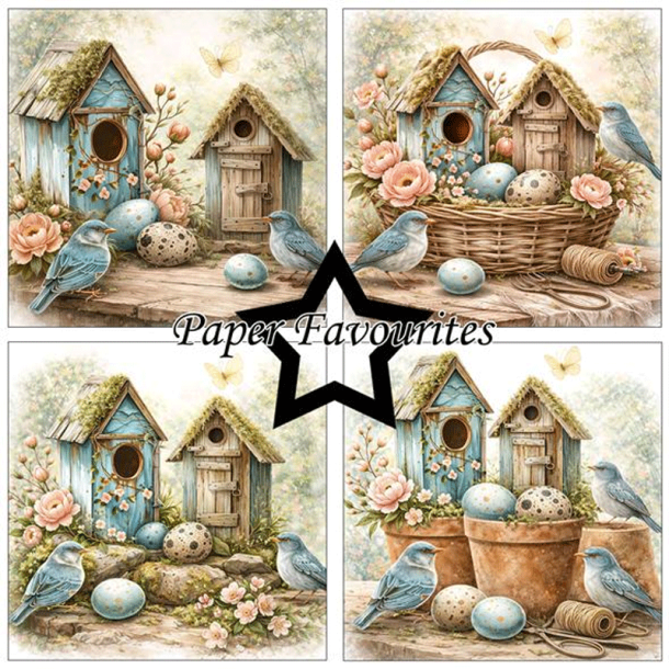 Paper Favourites - Blok 6'' - Bird House / Fuglehus