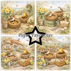 Paper Favourites - Blok 6'' - Bird Nest / Fuglerede