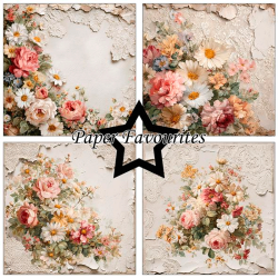 Paper Favourites - Blok 6'' - Vintage Flowers / Gammeldags blomster