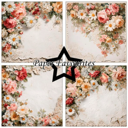 Paper Favourites - Blok 6'' - Vintage Flowers / Gammeldags blomster