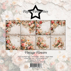 Paper Favourites - Blok 6'' - Vintage Flowers / Gammeldags blomster