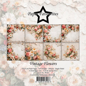 Paper Favourites - Blok 6'' - Vintage Flowers / Gammeldags blomster