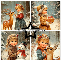 Paper Favourites - Blok 6'' - Vintage Winter / Gammeldags vinter