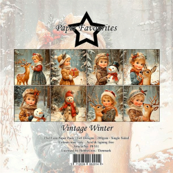 Paper Favourites - Blok 6'' - Vintage Winter / Gammeldags vinter