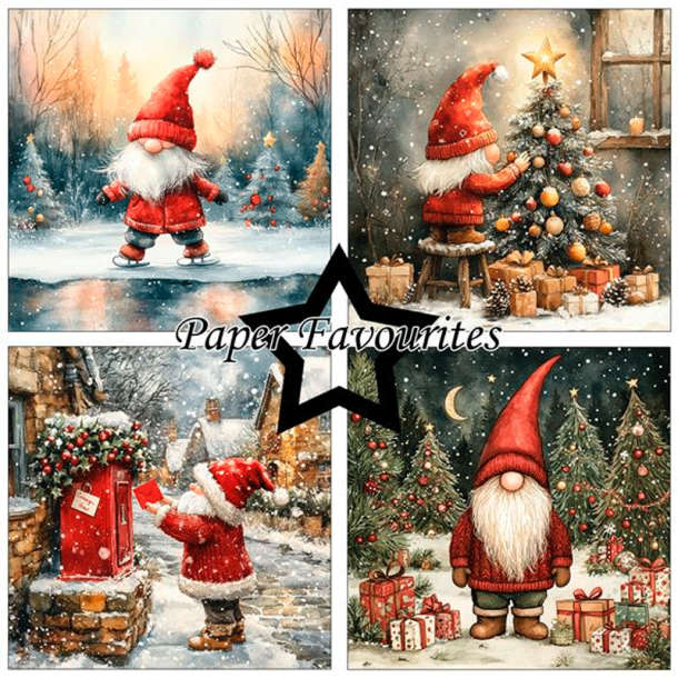 Paper Favourites - Blok 6'' - Christmas Gnomes / Julenisser