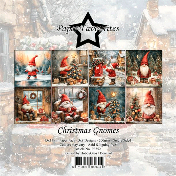 Paper Favourites - Blok 6'' - Christmas Gnomes / Julenisser
