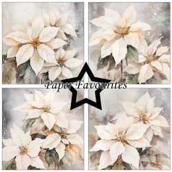 Paper Favourites - Blok 6'' - Poinsettia / Julestjerne