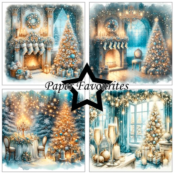 Paper Favourites - Blok 6'' - Christmas Trees / Juletrer