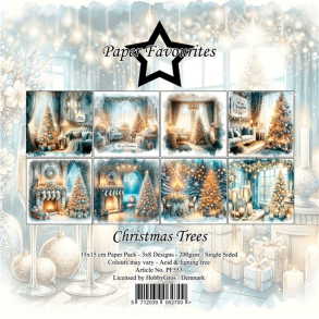 Paper Favourites - Blok 6'' - Christmas Trees / Juletr�er